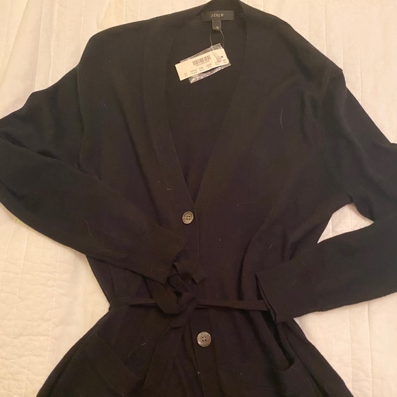 Jcrew merino wool belted cardigan sweater NWT - Picture 2 of 3